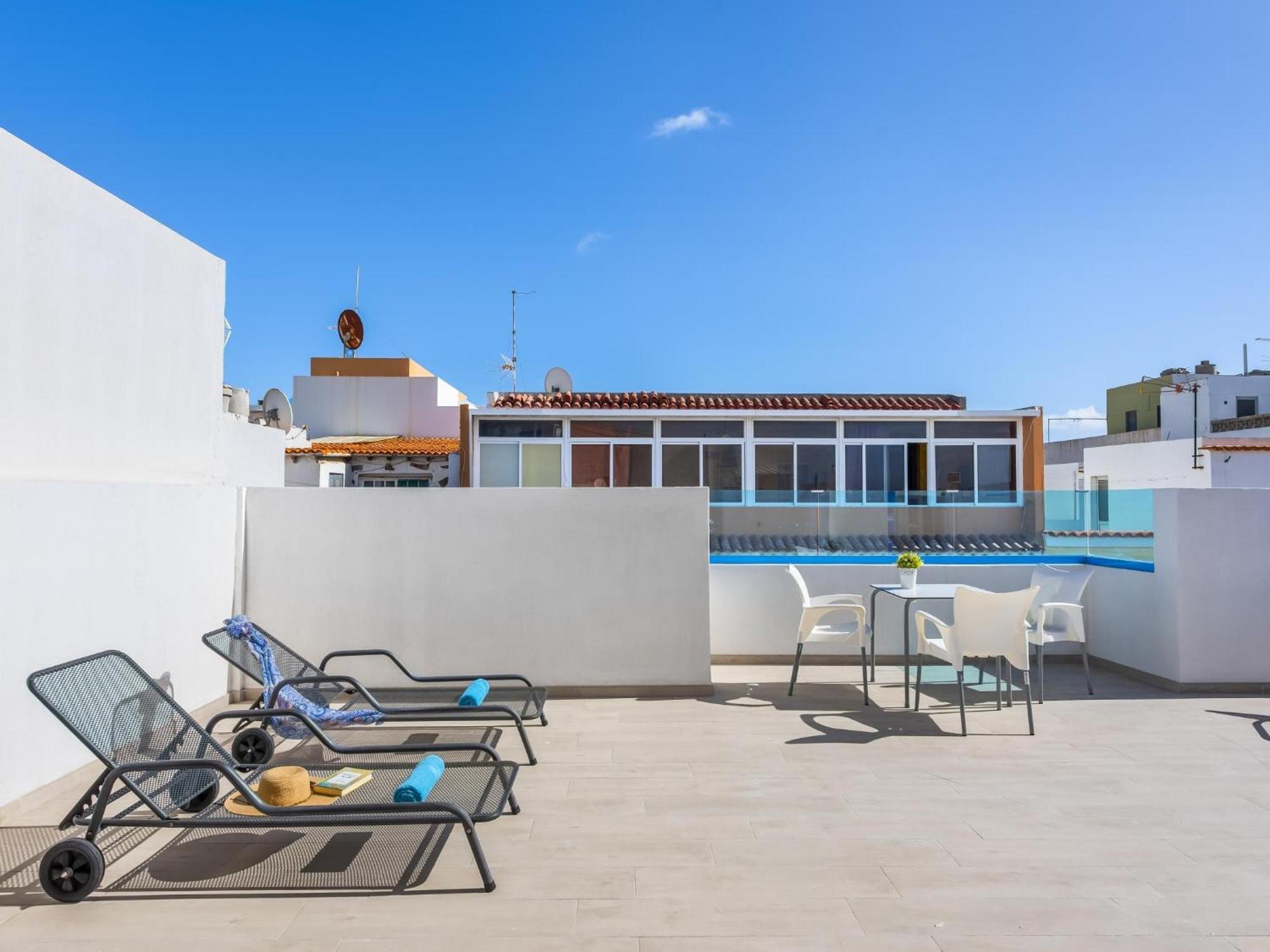 Okeanos Eco Guest House Los Abrigos Dış mekan fotoğraf